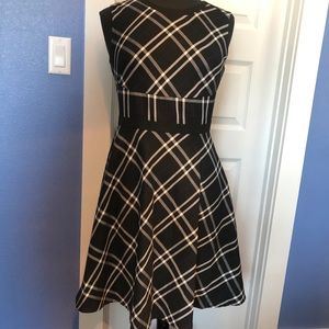 Black and blue plaid/tartan dress